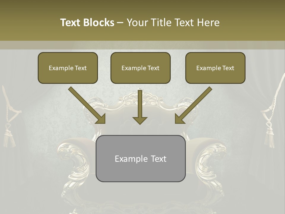 Dirty Chair Dark PowerPoint Template