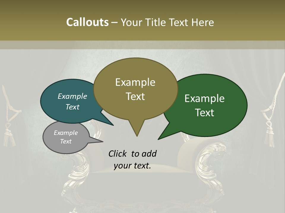 Dirty Chair Dark PowerPoint Template
