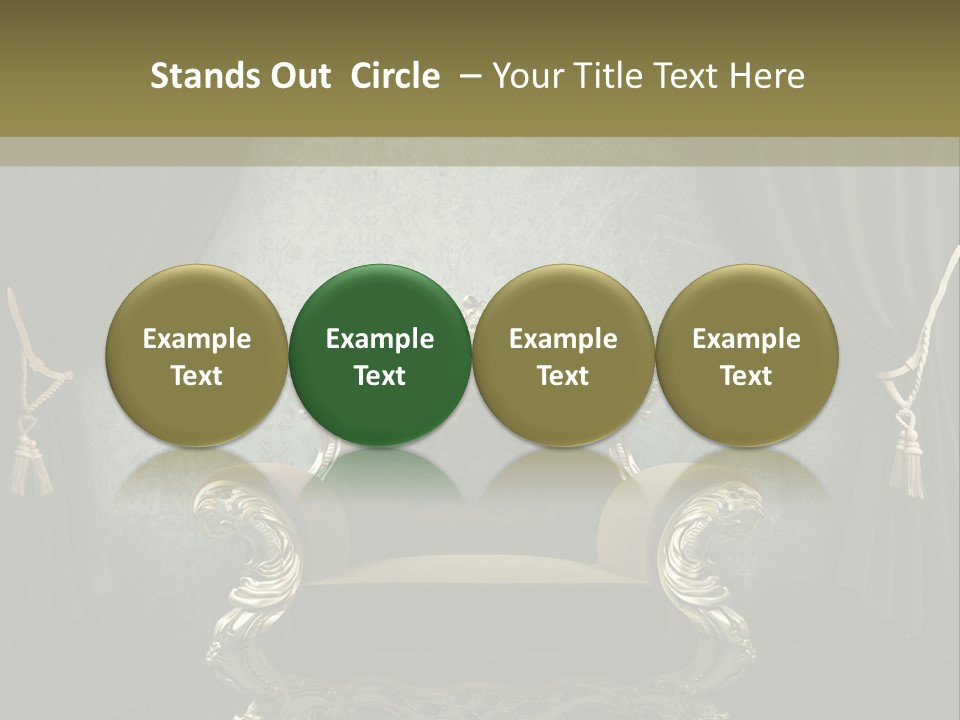 Dirty Chair Dark PowerPoint Template