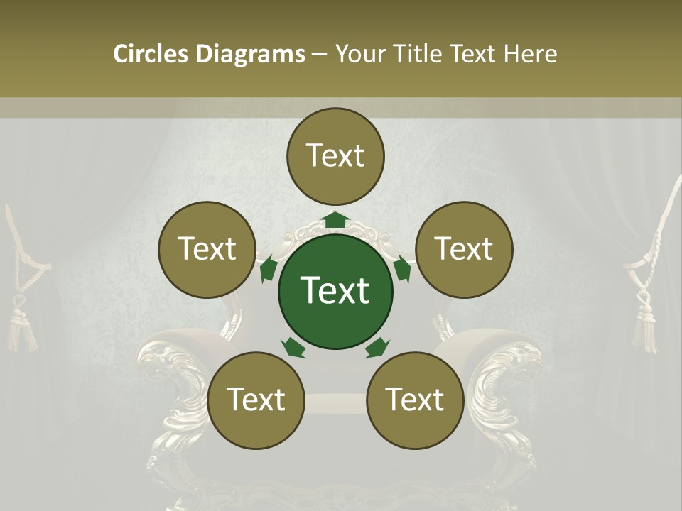 Dirty Chair Dark PowerPoint Template