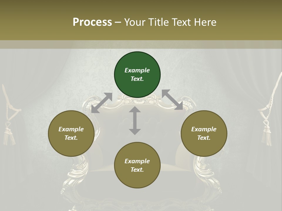 Dirty Chair Dark PowerPoint Template