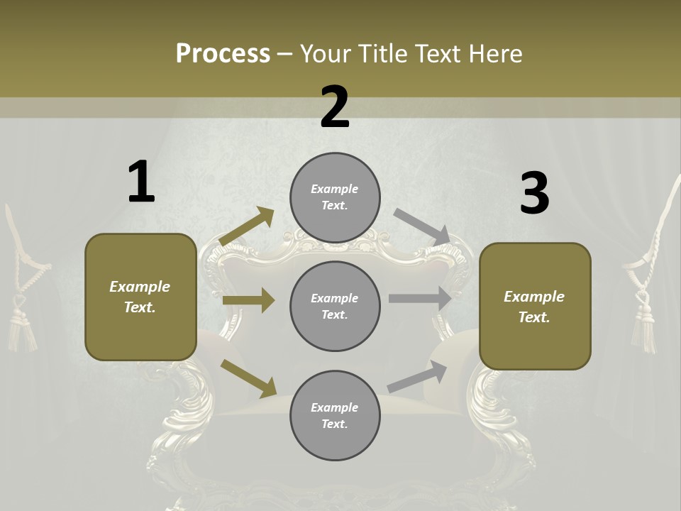 Dirty Chair Dark PowerPoint Template