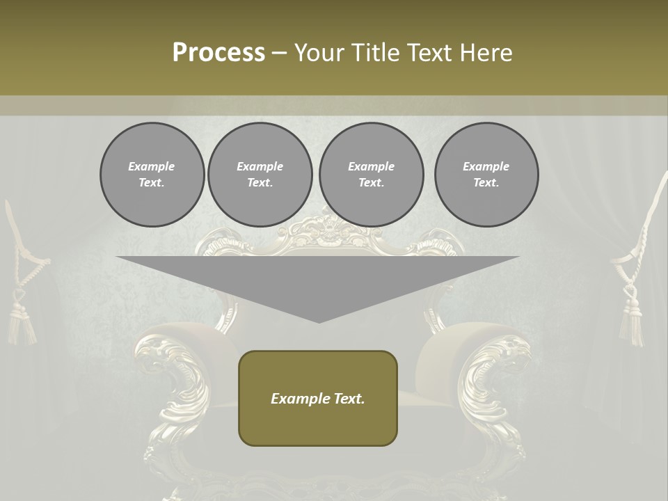 Dirty Chair Dark PowerPoint Template