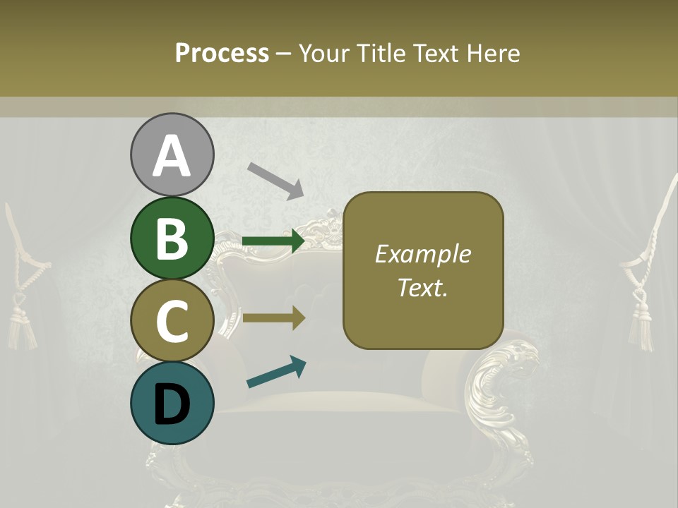 Dirty Chair Dark PowerPoint Template