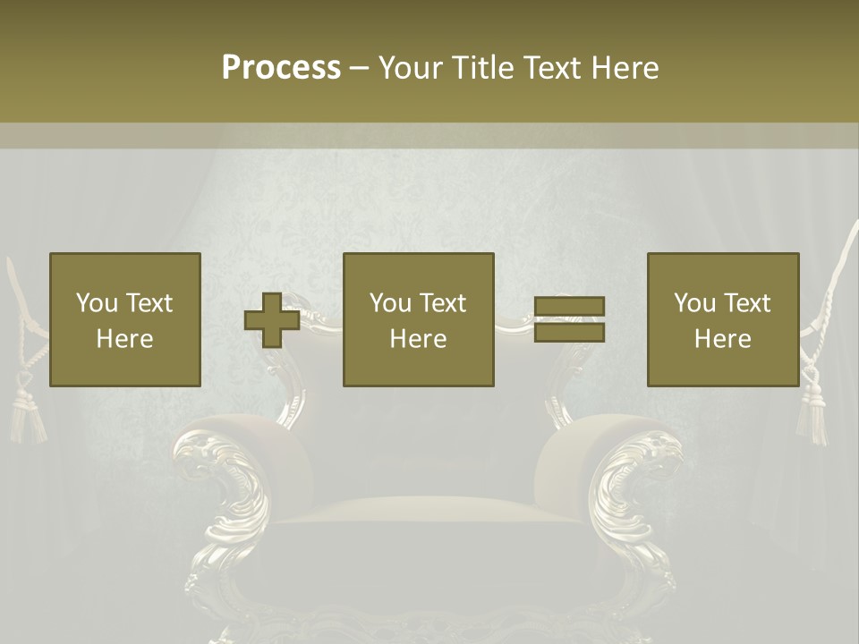 Dirty Chair Dark PowerPoint Template