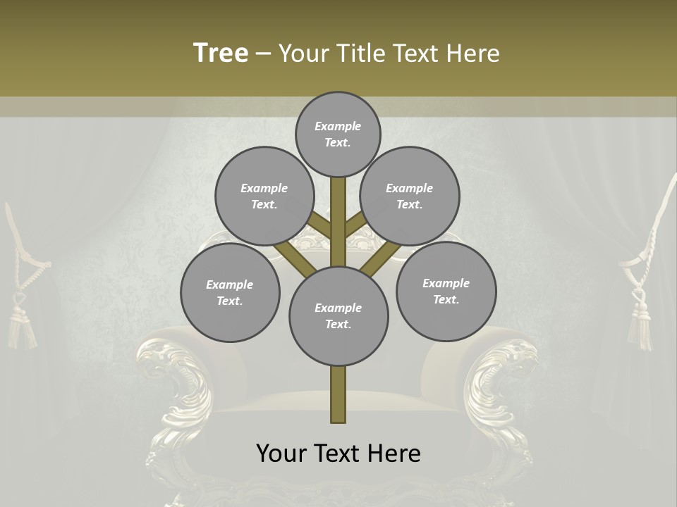 Dirty Chair Dark PowerPoint Template