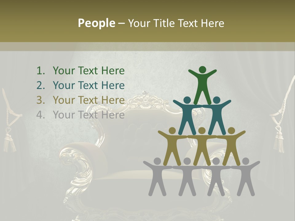 Dirty Chair Dark PowerPoint Template