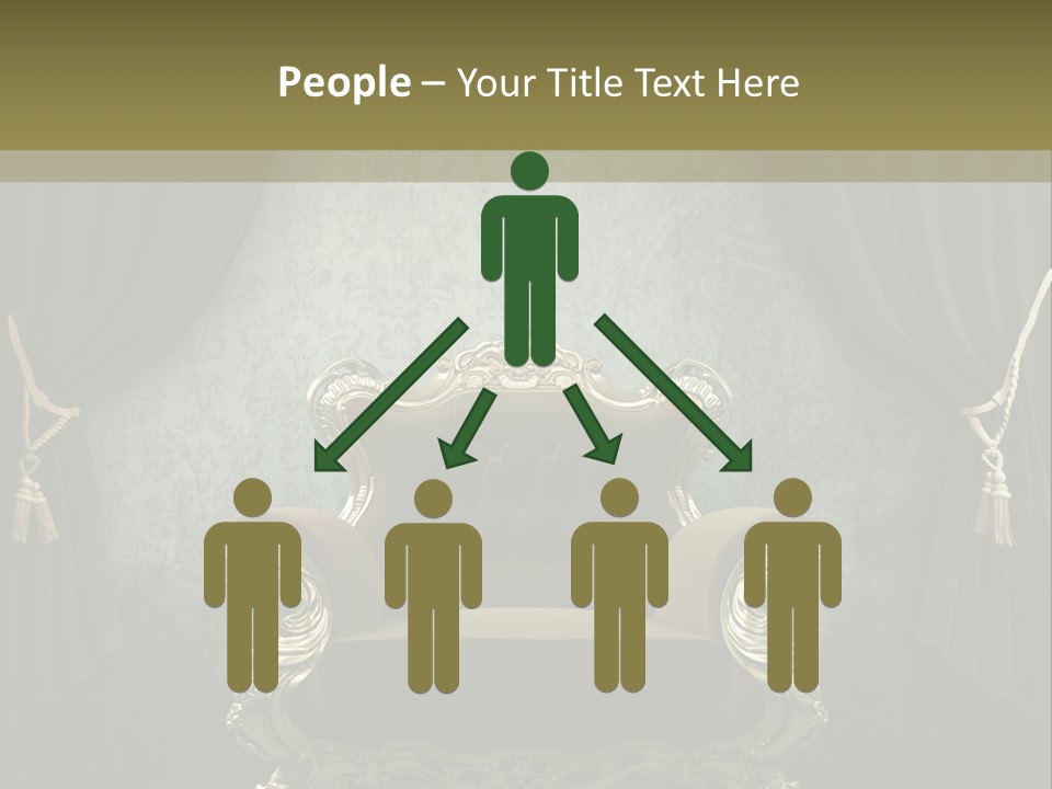 Dirty Chair Dark PowerPoint Template