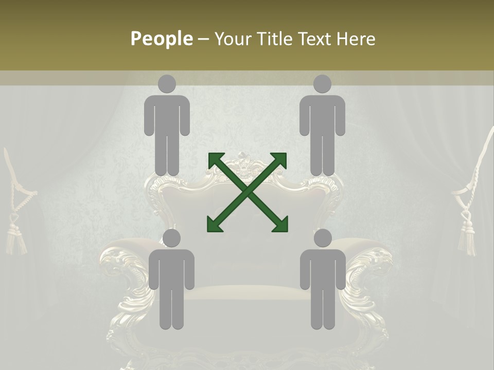 Dirty Chair Dark PowerPoint Template