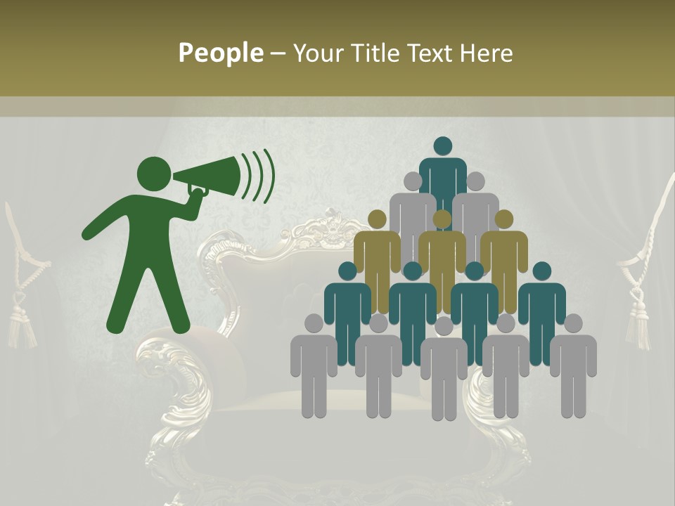 Dirty Chair Dark PowerPoint Template