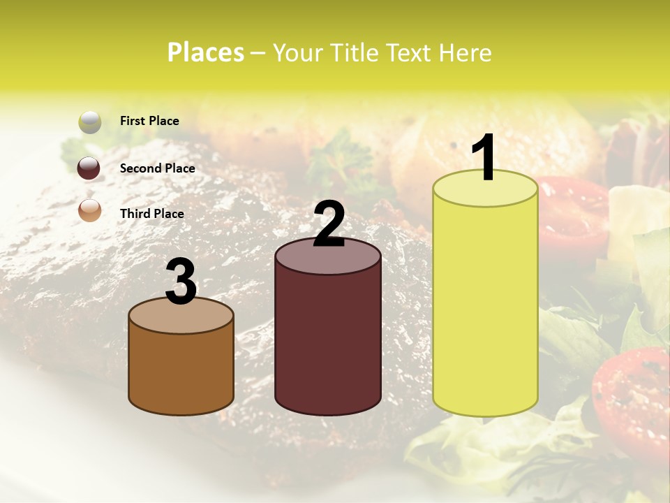 Chop Horizontal Object PowerPoint Template