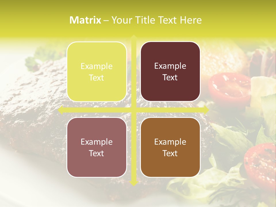 Chop Horizontal Object PowerPoint Template