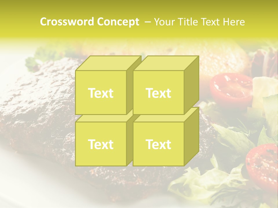 Chop Horizontal Object PowerPoint Template