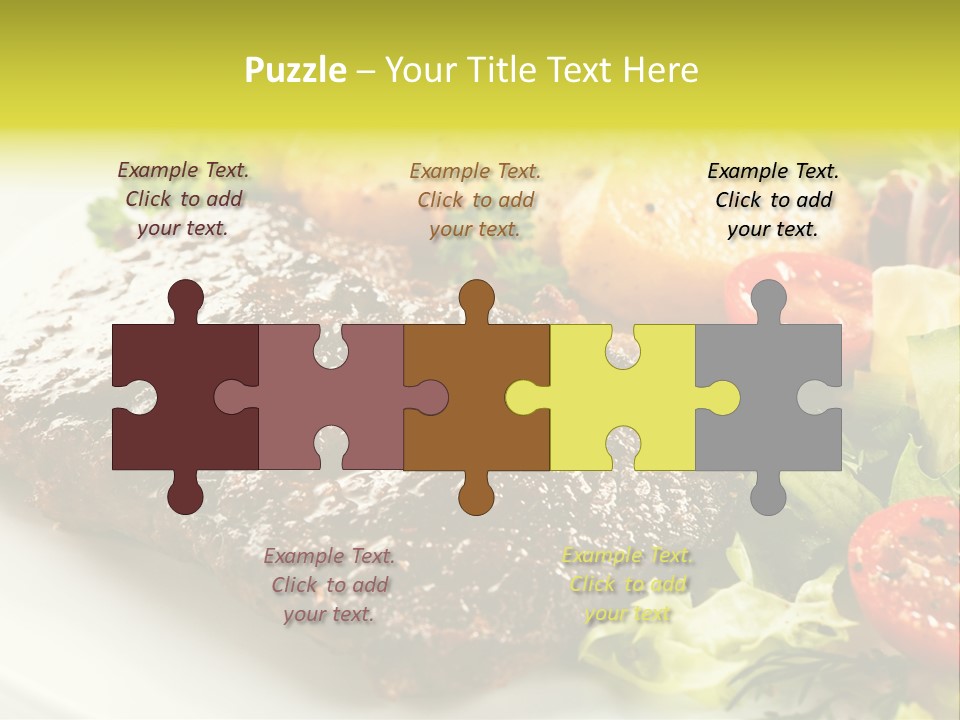 Chop Horizontal Object PowerPoint Template