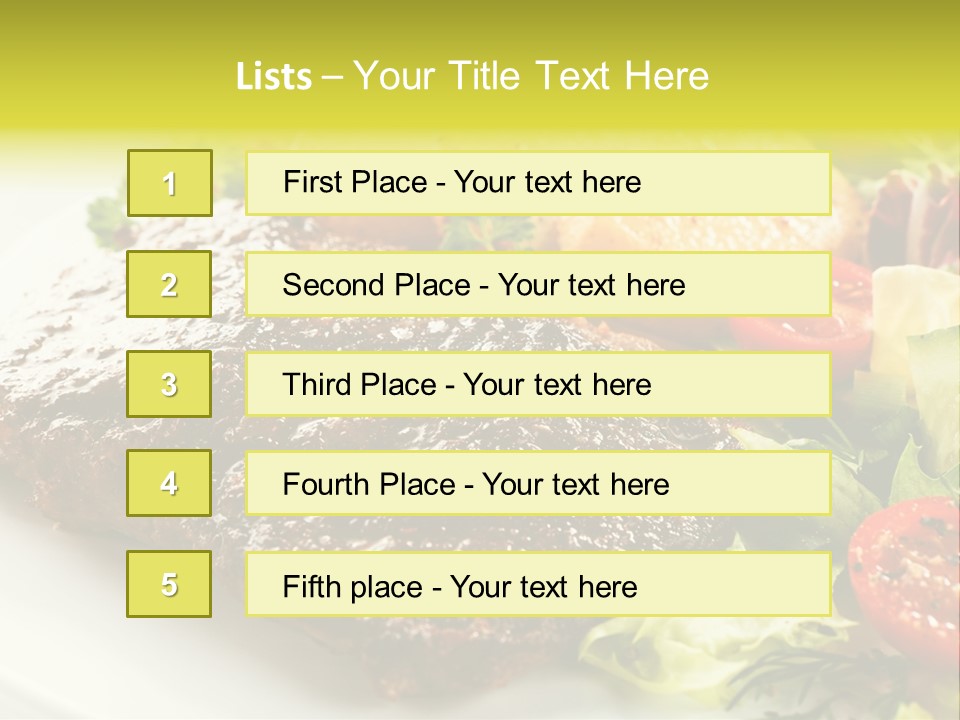 Chop Horizontal Object PowerPoint Template