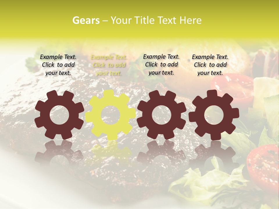 Chop Horizontal Object PowerPoint Template