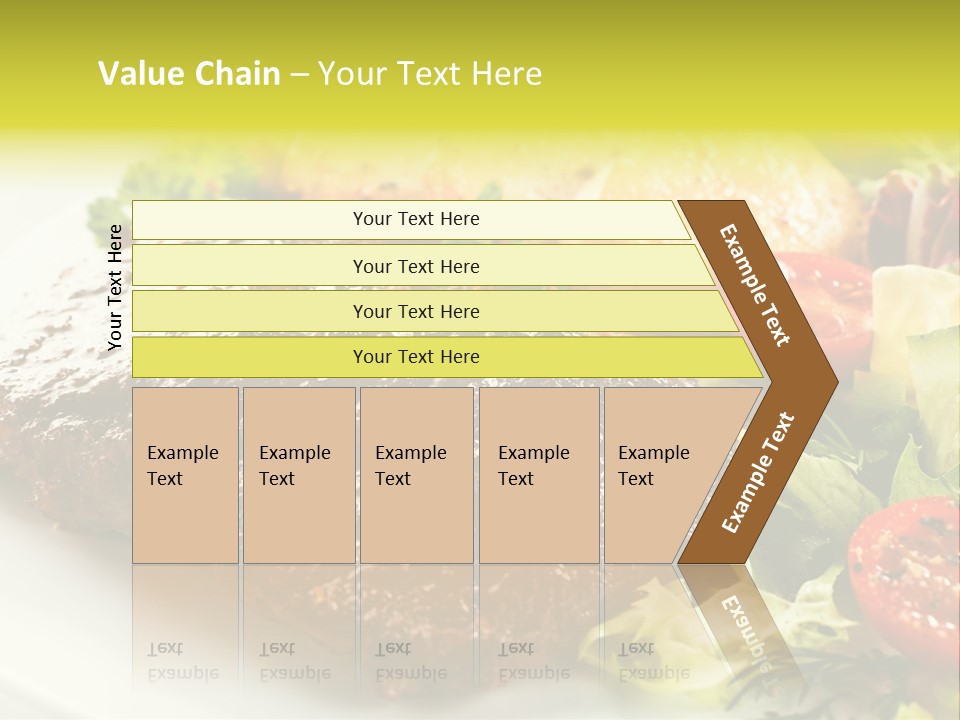 Chop Horizontal Object PowerPoint Template