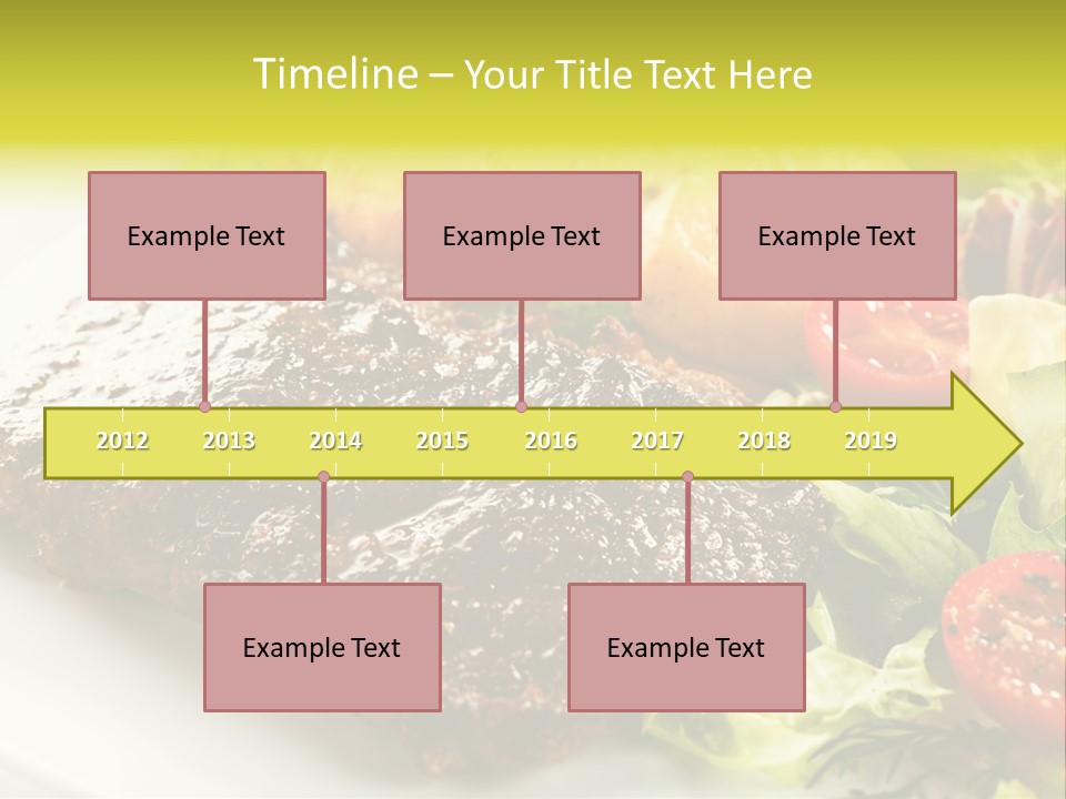 Chop Horizontal Object PowerPoint Template
