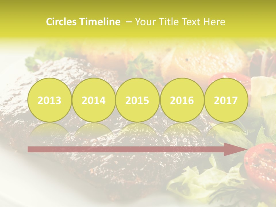 Chop Horizontal Object PowerPoint Template