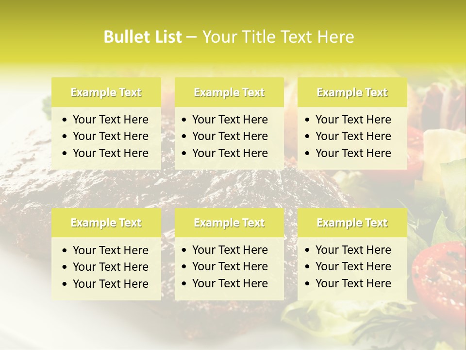 Chop Horizontal Object PowerPoint Template