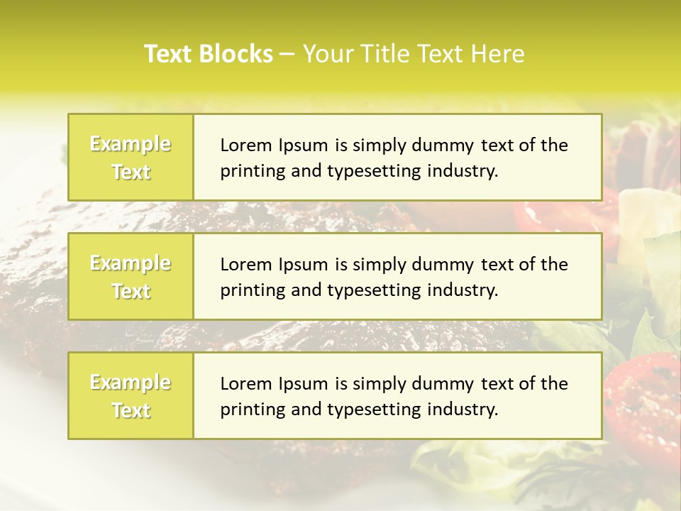 Chop Horizontal Object PowerPoint Template