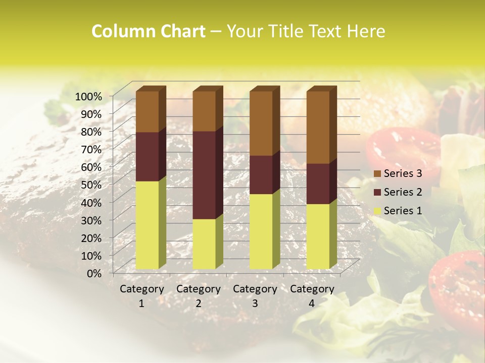 Chop Horizontal Object PowerPoint Template