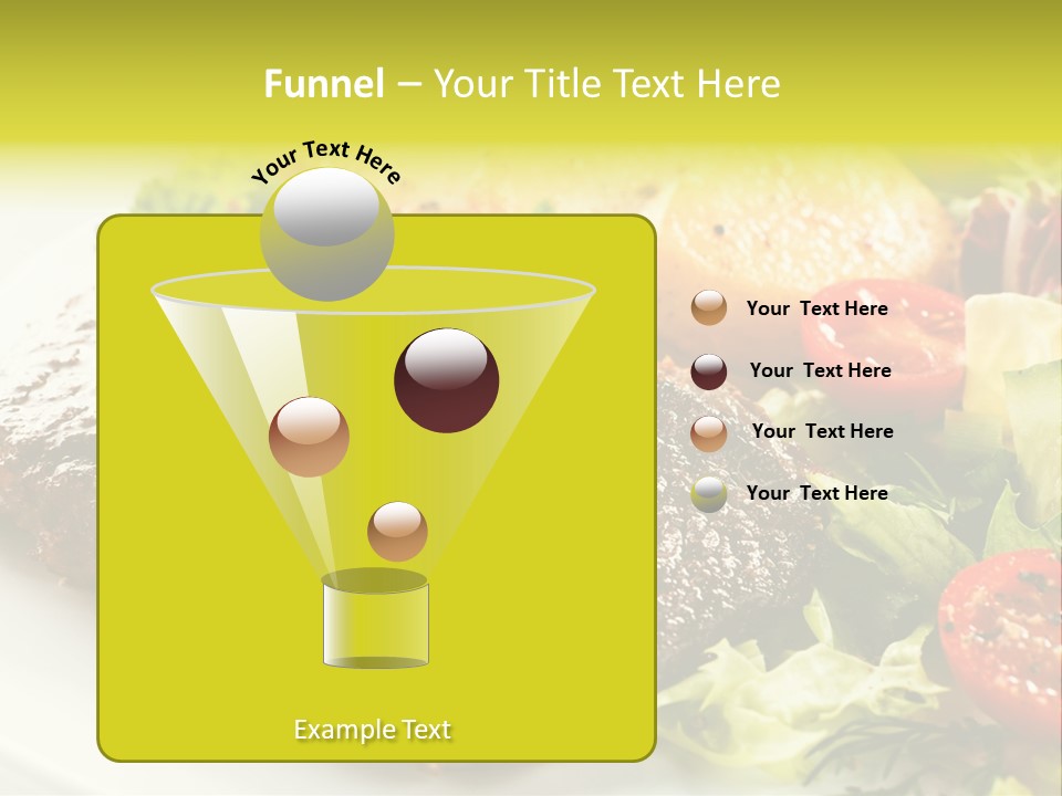 Chop Horizontal Object PowerPoint Template
