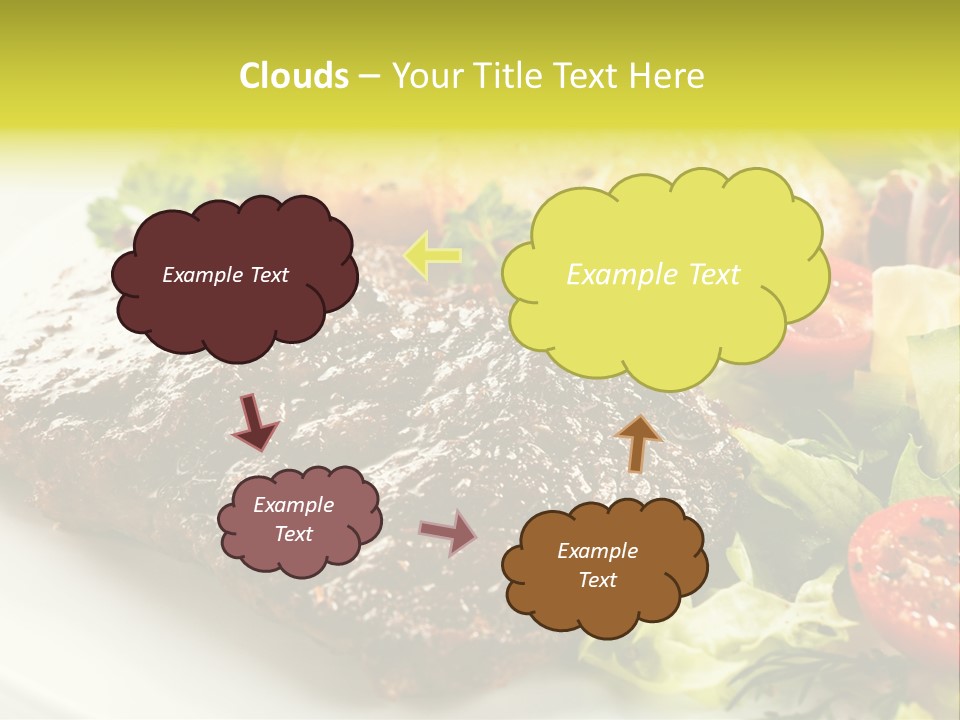 Chop Horizontal Object PowerPoint Template