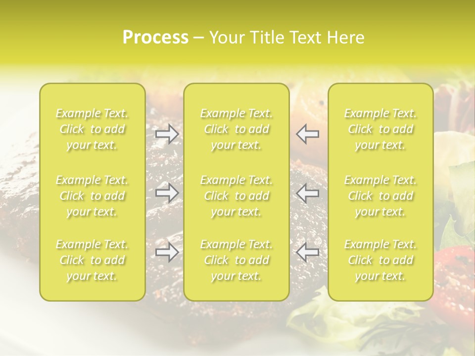 Chop Horizontal Object PowerPoint Template