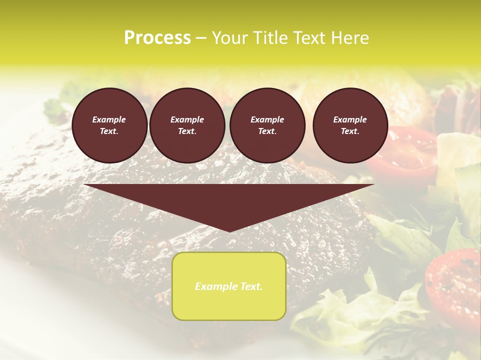 Chop Horizontal Object PowerPoint Template