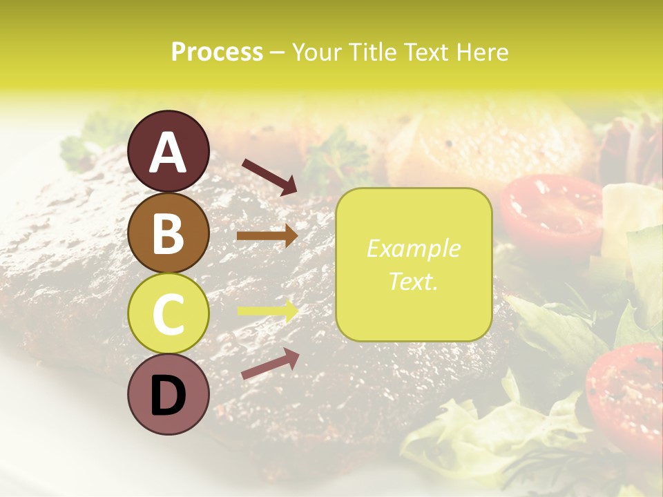 Chop Horizontal Object PowerPoint Template