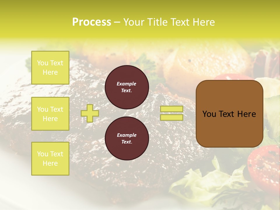 Chop Horizontal Object PowerPoint Template
