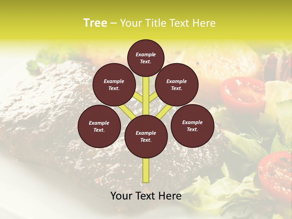 Chop Horizontal Object PowerPoint Template