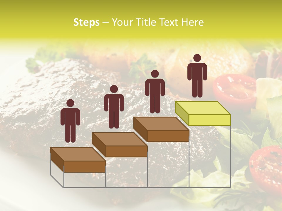 Chop Horizontal Object PowerPoint Template