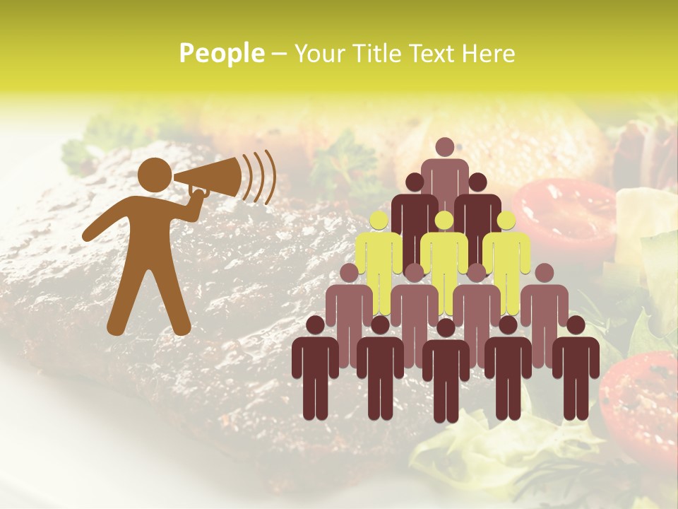 Chop Horizontal Object PowerPoint Template