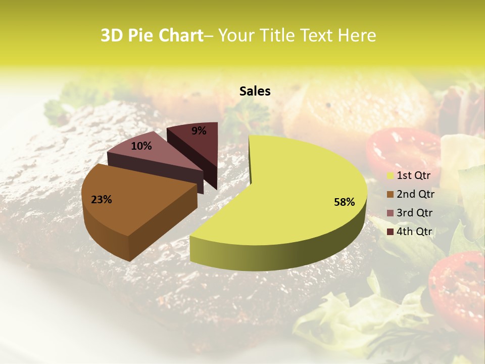 Chop Horizontal Object PowerPoint Template