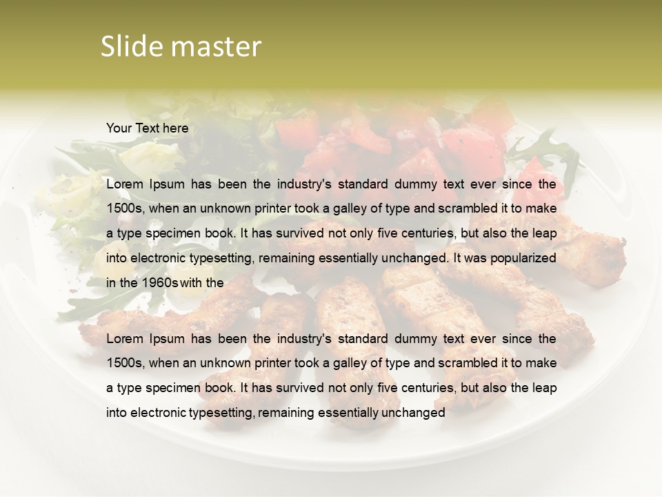 Restaurant Dining Fillet PowerPoint Template