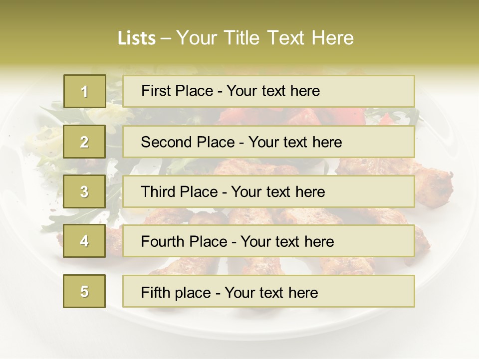 Restaurant Dining Fillet PowerPoint Template