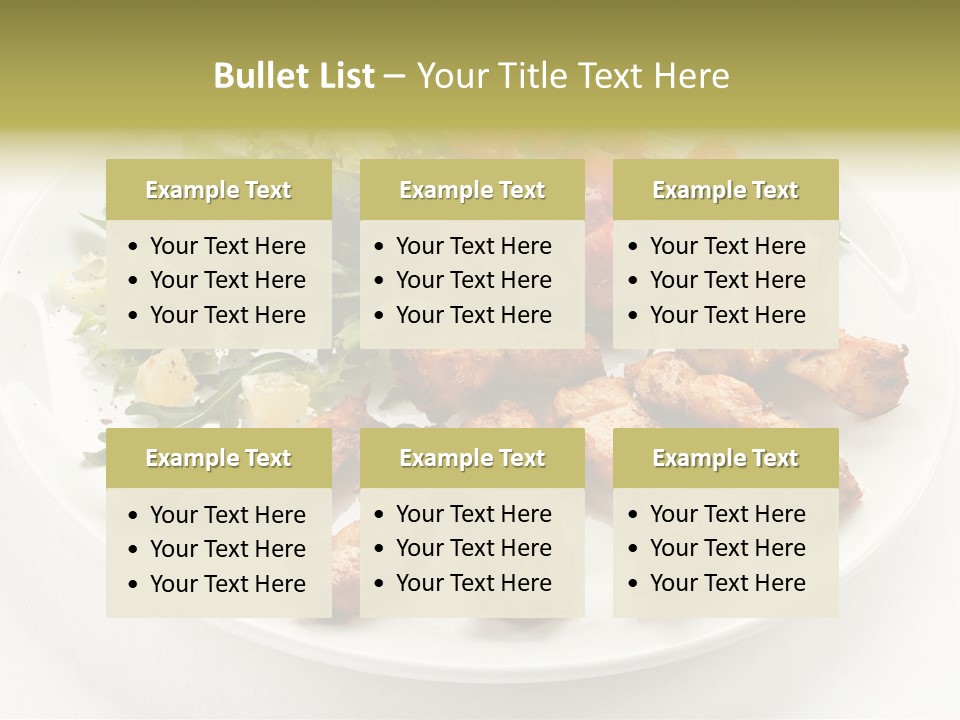 Restaurant Dining Fillet PowerPoint Template