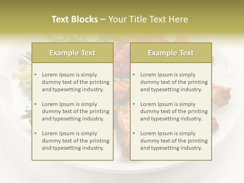 Restaurant Dining Fillet PowerPoint Template