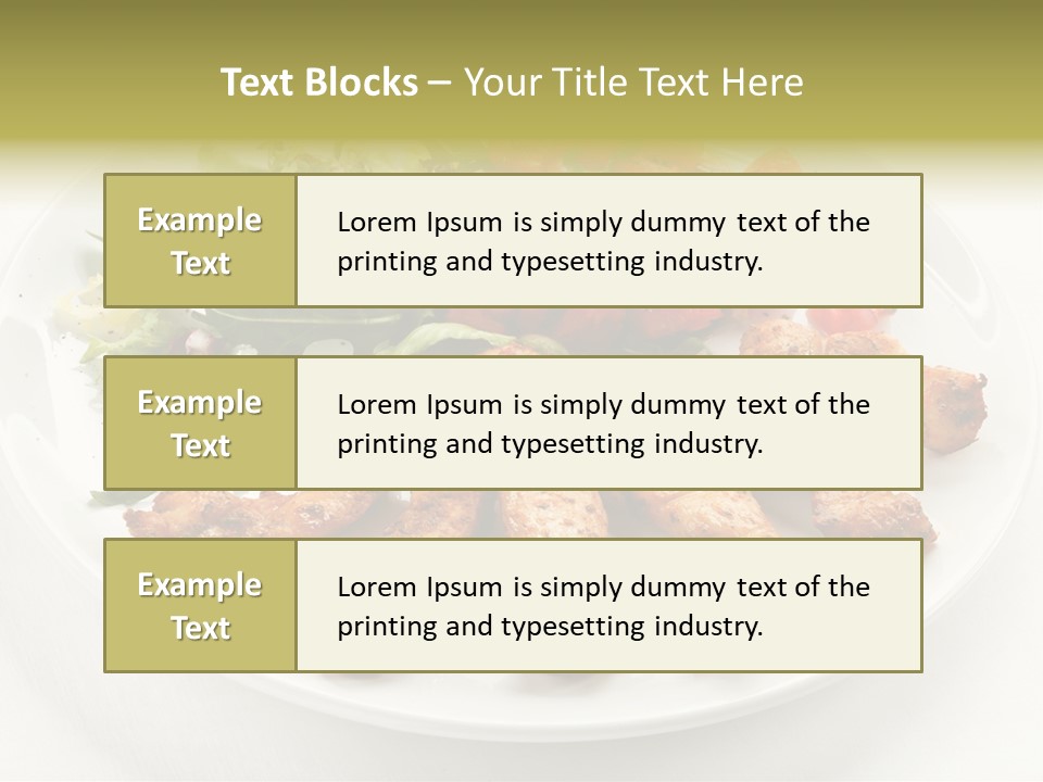 Restaurant Dining Fillet PowerPoint Template