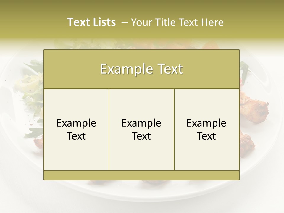 Restaurant Dining Fillet PowerPoint Template