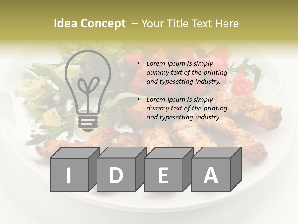 Restaurant Dining Fillet PowerPoint Template