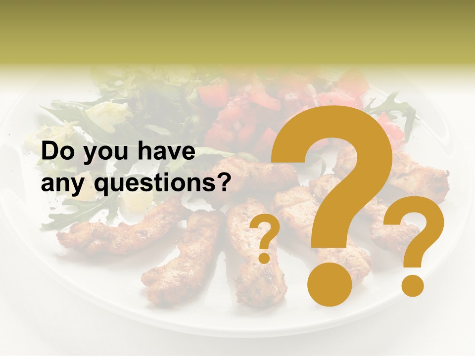 Restaurant Dining Fillet PowerPoint Template