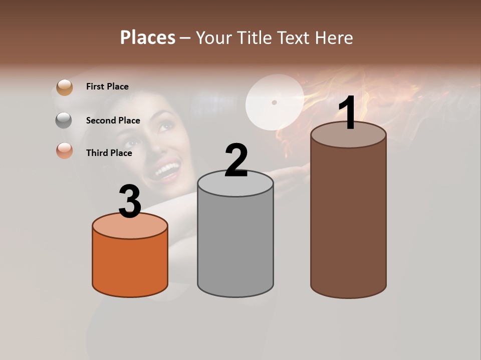 Smile Night Woman PowerPoint Template