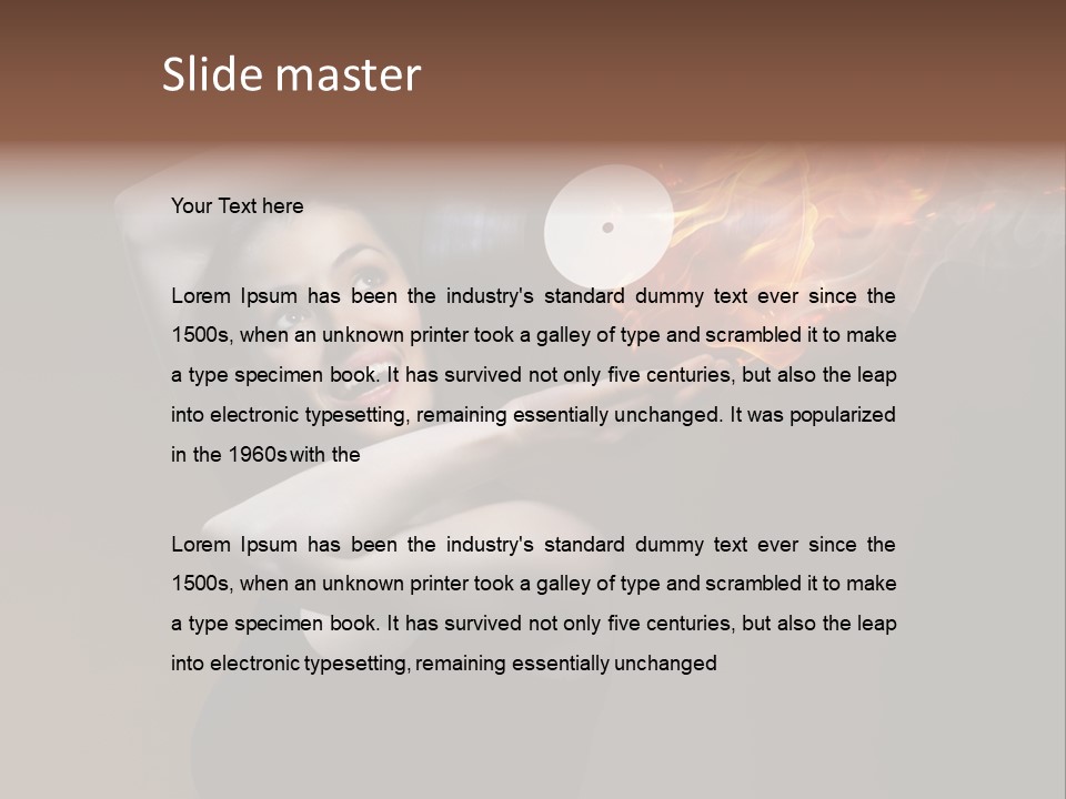 Smile Night Woman PowerPoint Template