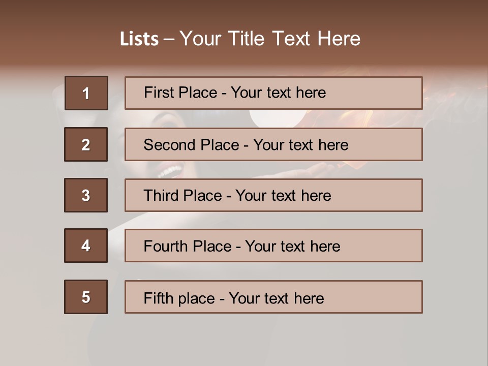 Smile Night Woman PowerPoint Template