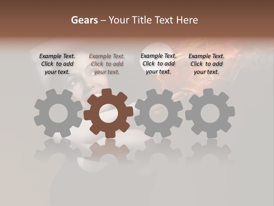 Smile Night Woman PowerPoint Template