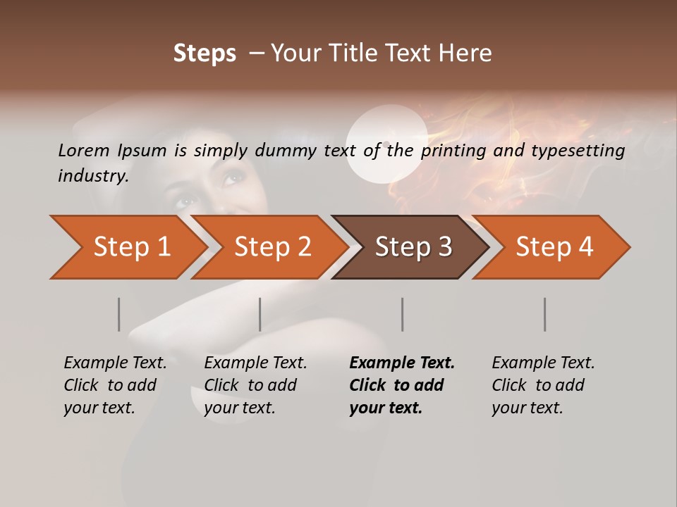 Smile Night Woman PowerPoint Template
