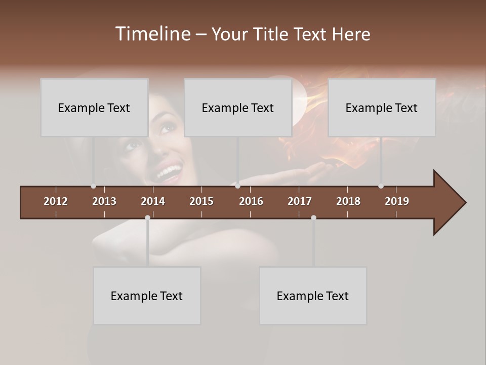Smile Night Woman PowerPoint Template